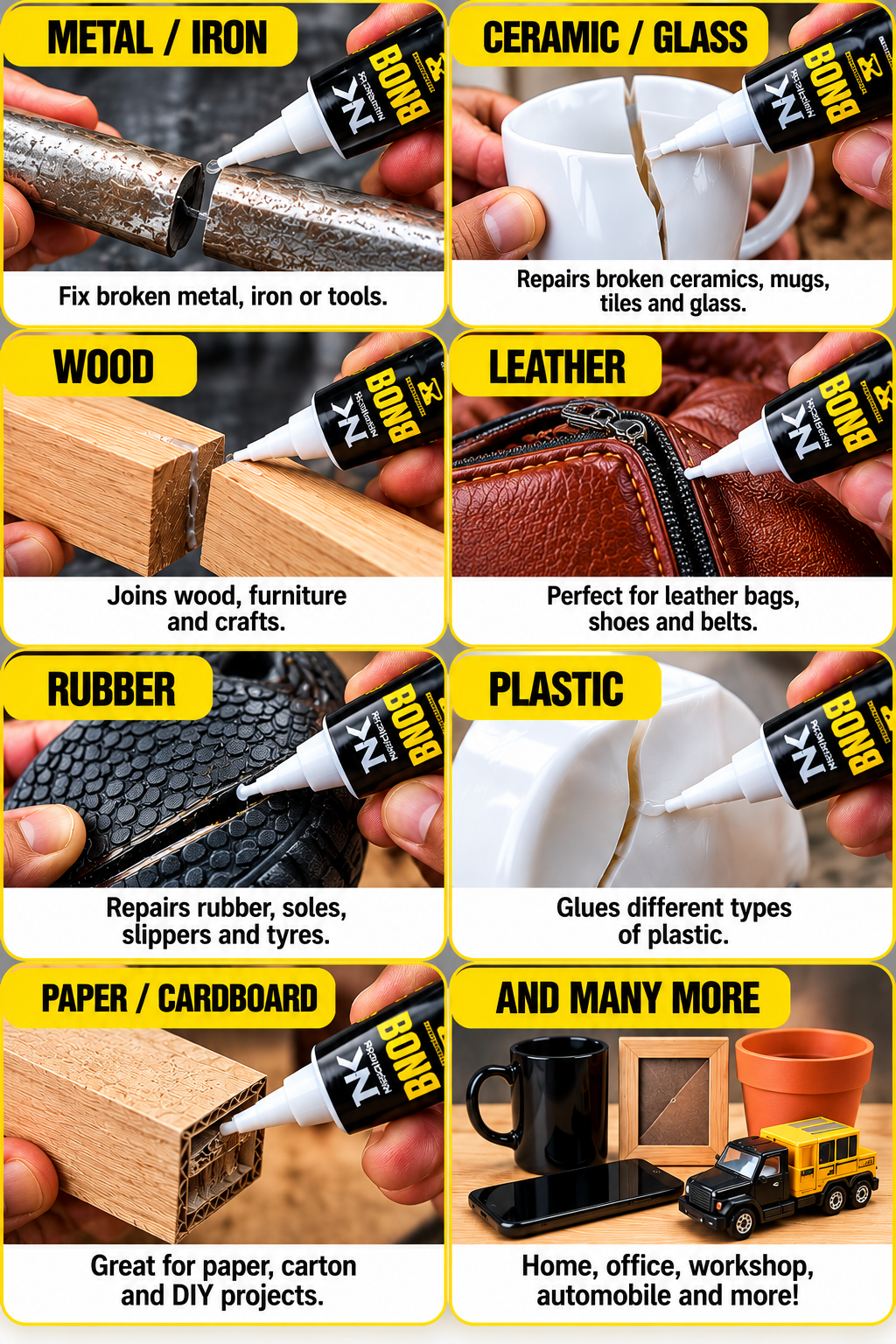 Neatkicks Bond adhesive uses