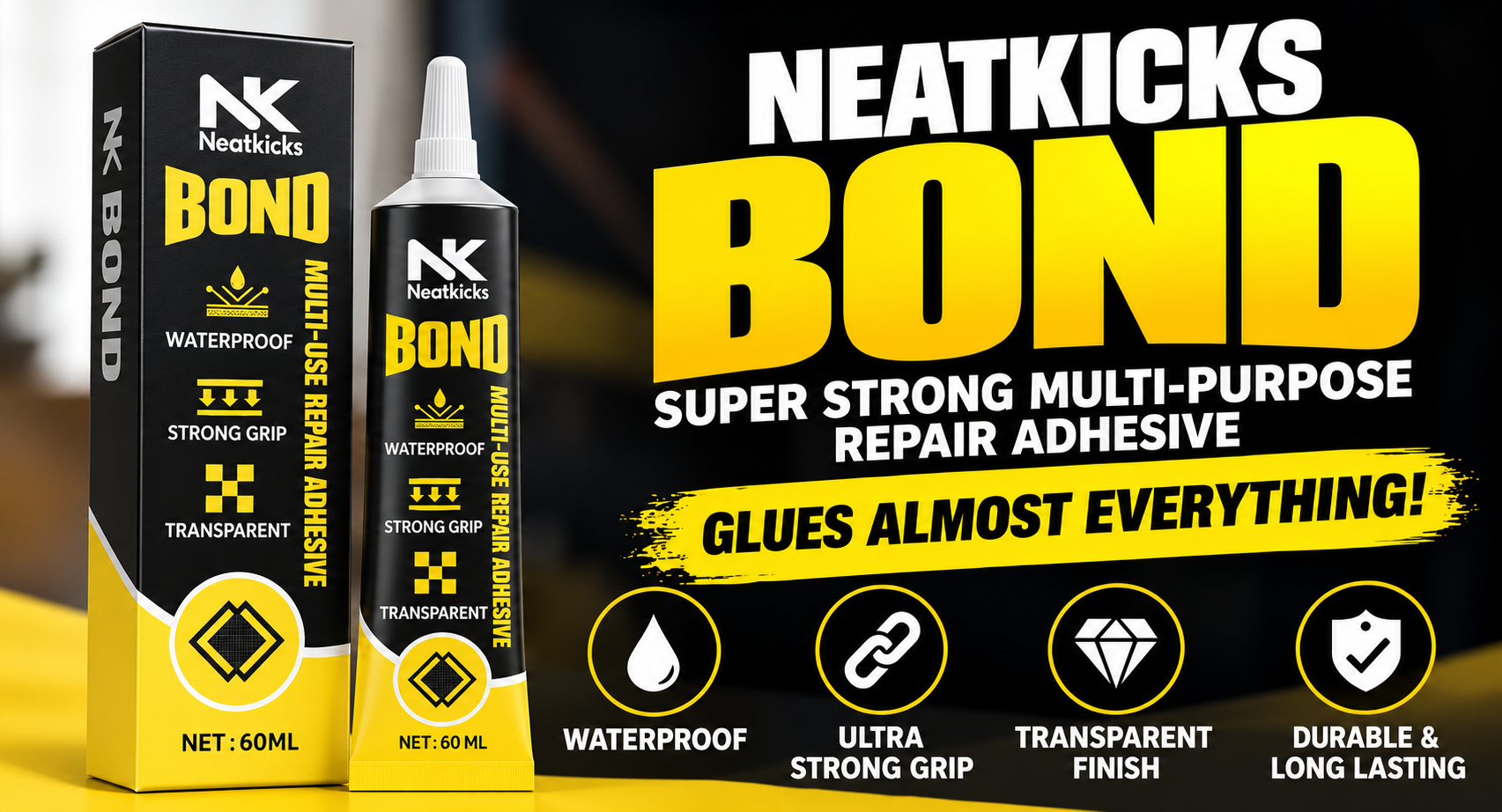 Neatkicks Bond Multi-Purpose Repair Adhesive